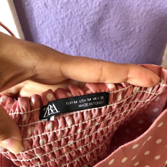 SOLD - ZARA Pink Polka Dot Set - Picture 7 of 8